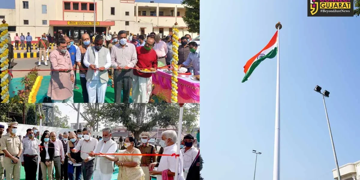 Inauguration of Memorial Flag at Derol and Godhra Railway Station by MP Ratansinh Rathore