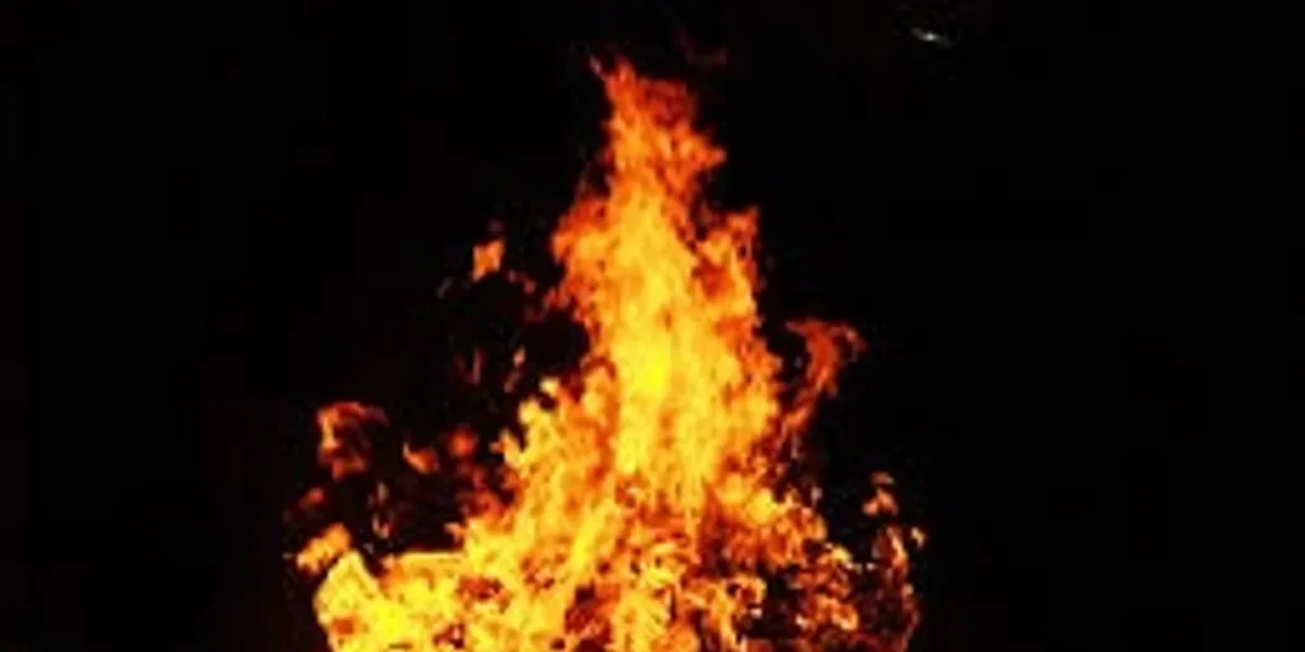 Fire at Panigate area in Vadodara