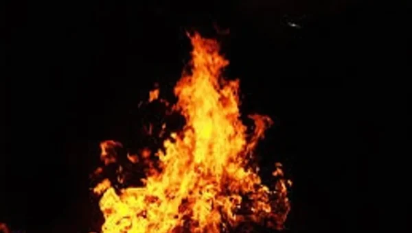 Fire at Panigate area in Vadodara
