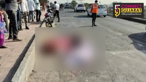 Truck killed a couple and child near Jambuva on Vadodara city bypass highway