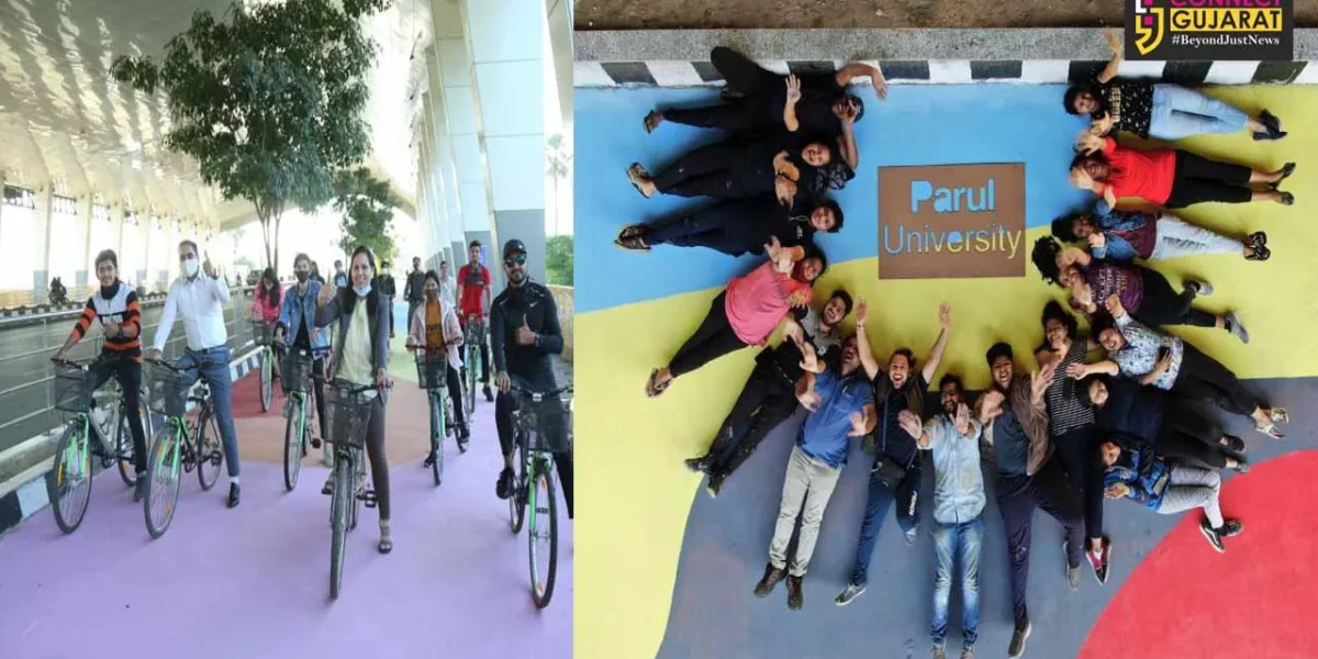 Students of Parul University have conceptualized and executed first of its kind pilot project Cycles4Change