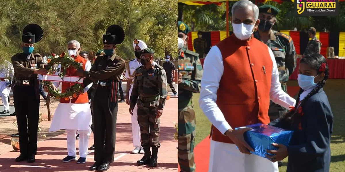 Governer of Gujarat visits Bhuj Military station