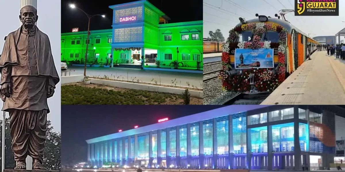 History created with seamless rail connectivity to Statue of Unity in Kevadiya