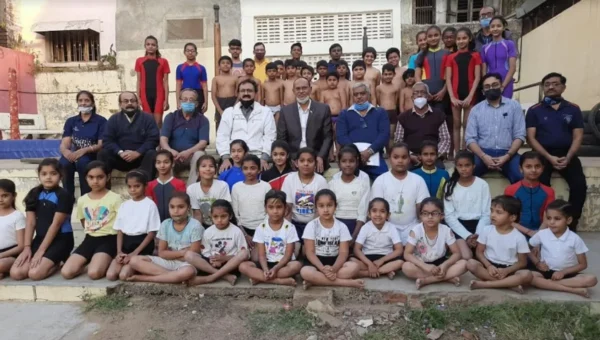 Director of Sports Authority of India (SAI) visiting Jummadada Gymnasium in Vadodara