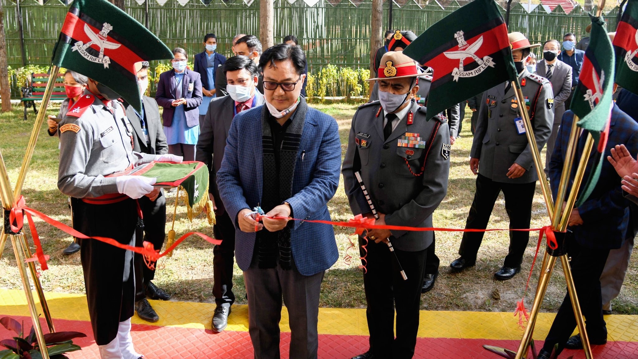 Kiren Rijiju launches Assam Rifles Public School in Shillong