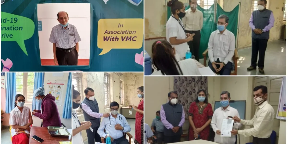 89 year old senior doctor Dr. Rohit Bhatt vaccinated in Vadodara