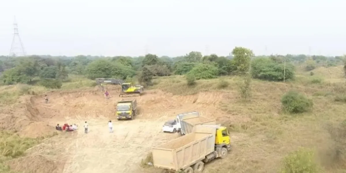 Drone surveillance to prevent irregularities in soil mining and transportation in Vadodara taluka