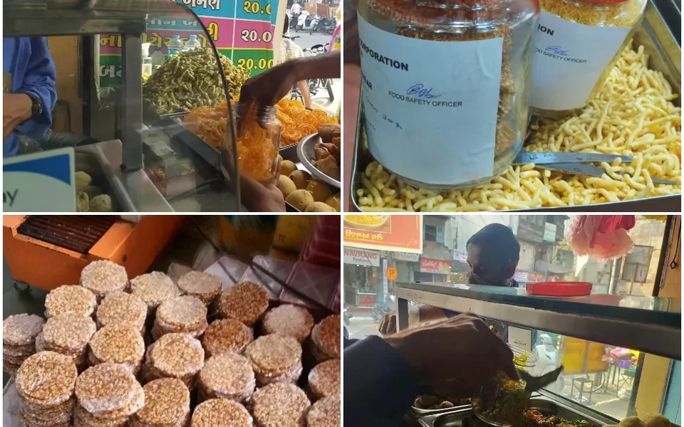 VMSS food teams conduct checking at 32 places in view of Uttarayan