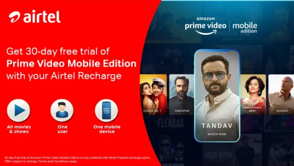 Amazon launches its worldwide first mobile-only video plan in India: Prime Video Mobile Edition