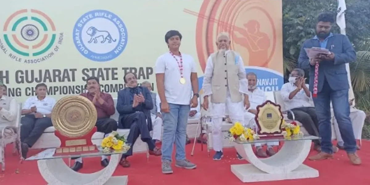 Youngest male shooter of STRA set new state record in NR Junior Men Double Trap in Shotgun shooting championship