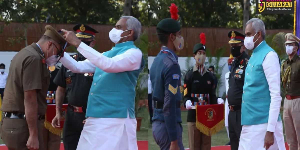 At home ceremony at Raj Bhavan for NCC Republic Day contingent
