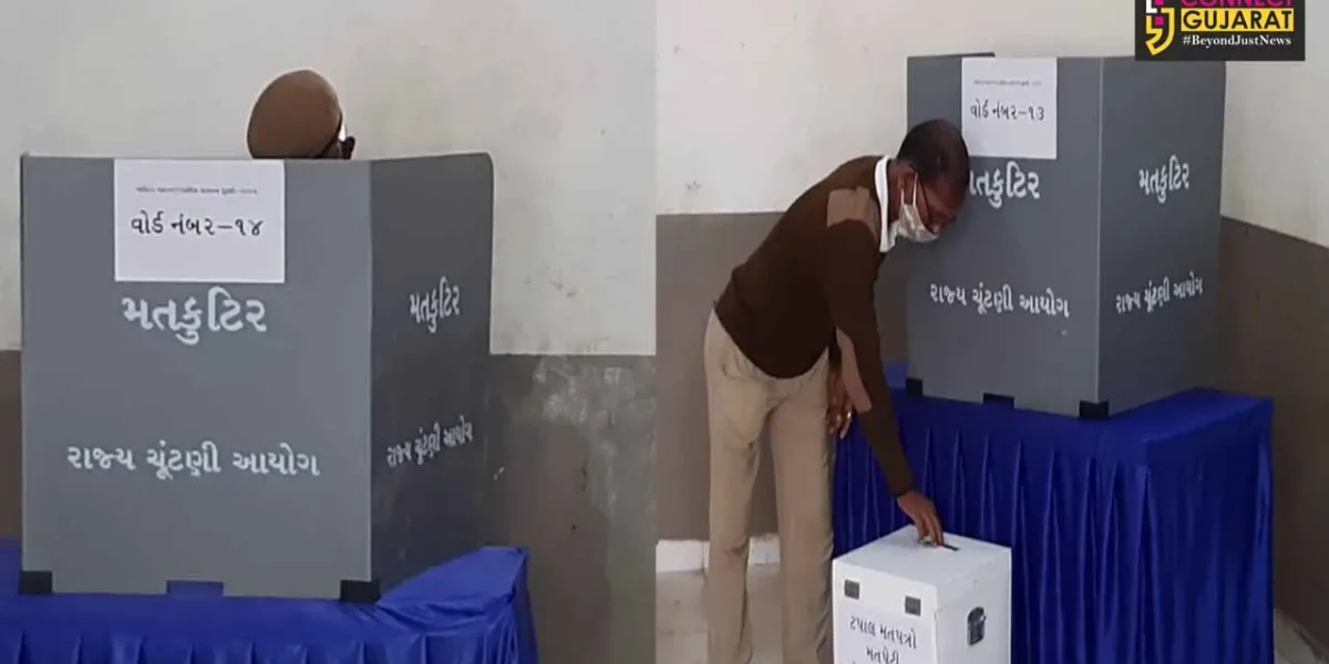 Postal ballot of police department held at BHS Baroda on Wednesday