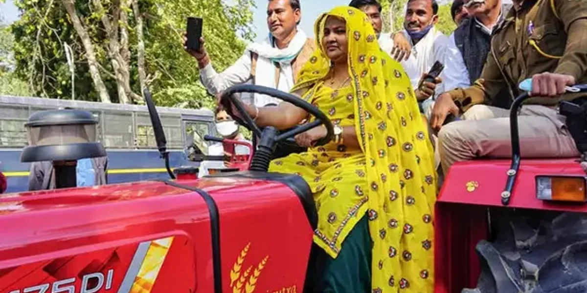 Rajasthan Congress MLA reaches state assembly on tractor to support protesting farmers