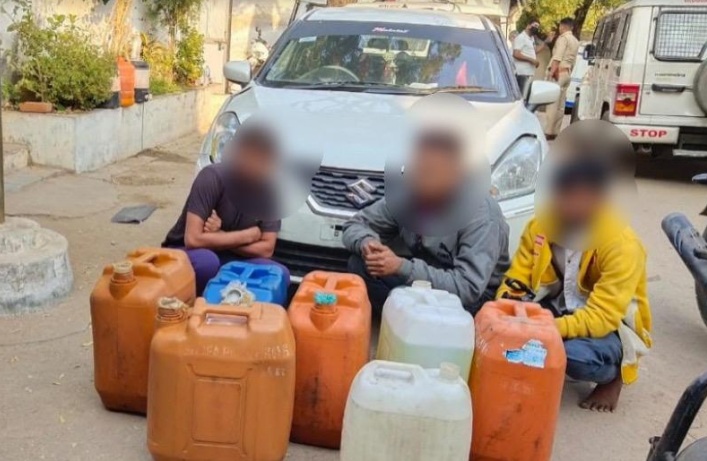 Vadodara rural SOG caught gang of diesel thieves