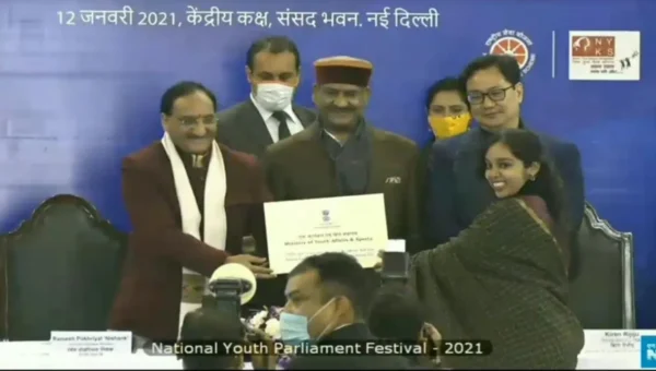 MSU Baroda student represent Gujarat in National Youth Parliament festival