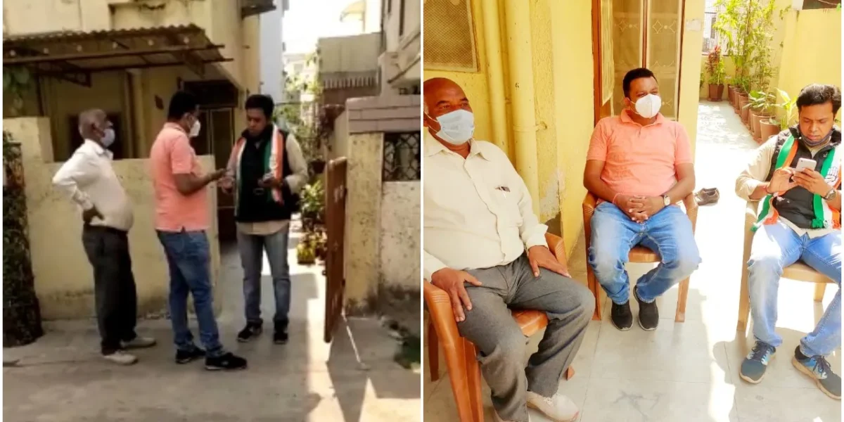 Congress spokesperson Rutvij Joshi was detained before CM’s arrival in Vadodara
