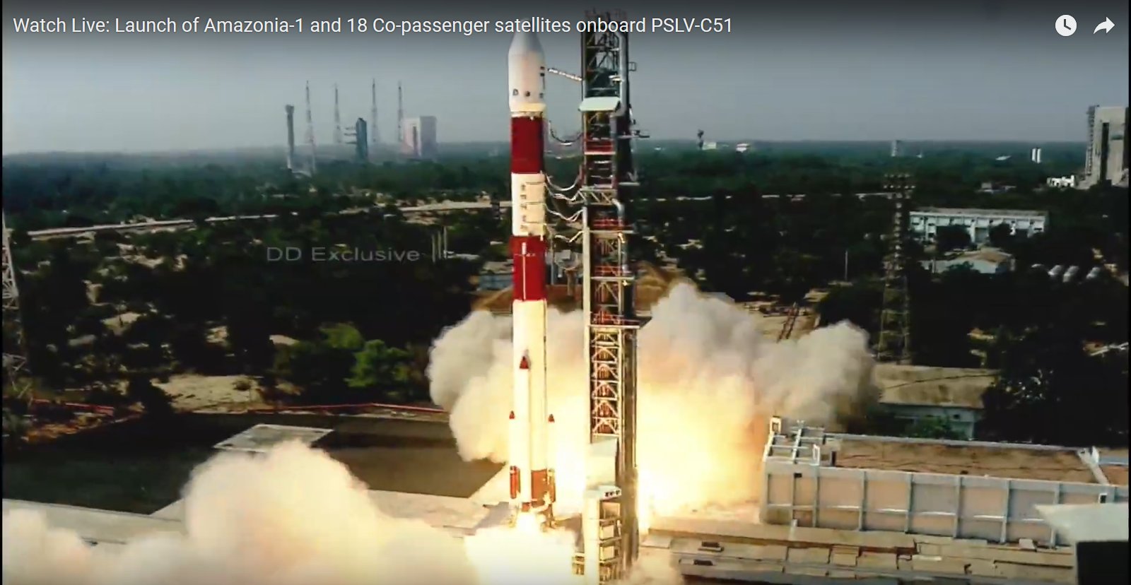 ISRO launches PSLV-C51 carrying Brazil’s Amazonia-1 and 18 other satellites