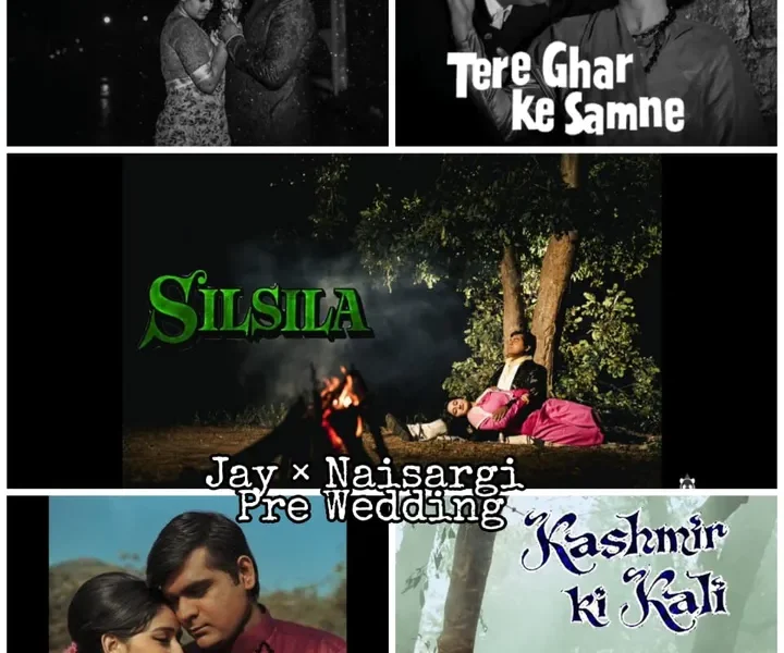 A Gujarati couple did a retro pre-wedding in a completely different way