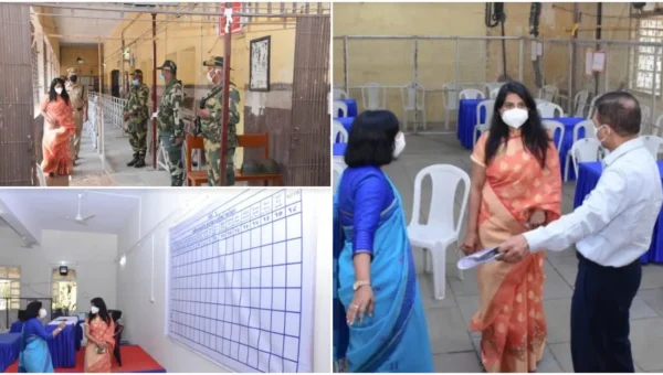 City election officer and collector Shalini Agarwal informed about the counting process on Tuesday
