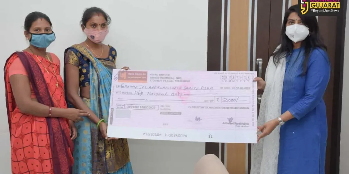 Achievement of 9 Rural Women Water Supply Committees of Vadodara District