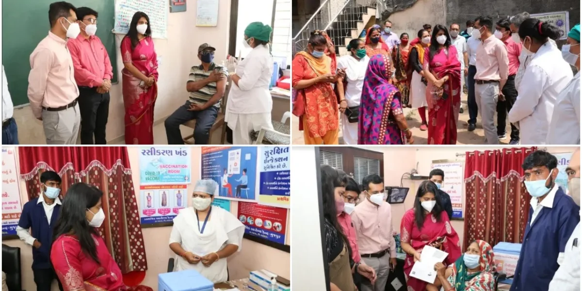 Vadodara District Collector visits Samiyala and Bil Primary Health Centers in Vadodara and Mujpur in Padra Taluka