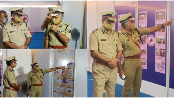 Gujarat DGP Ashish Bhatia on a visit to Vadodara on Friday