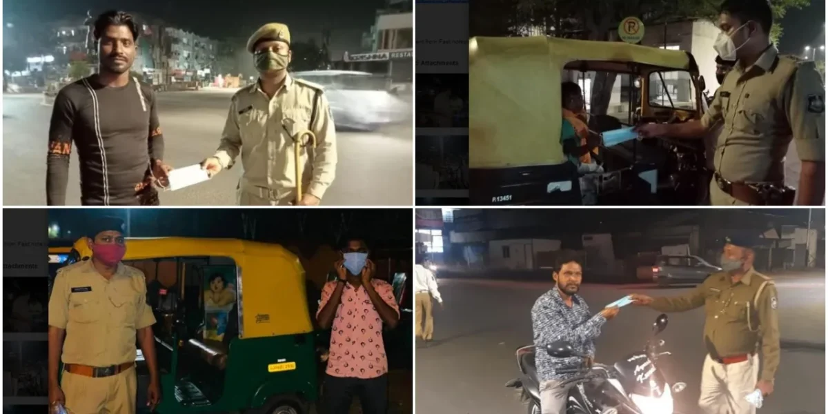 Vadodara police distributed more than one lakh masks to citizens as part of safety drive