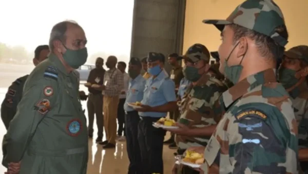 Air Marshal SK Ghotia visited Jodhpur Air Force station