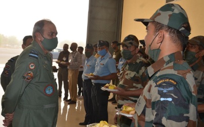 Air Marshal SK Ghotia visited Jodhpur Air Force station