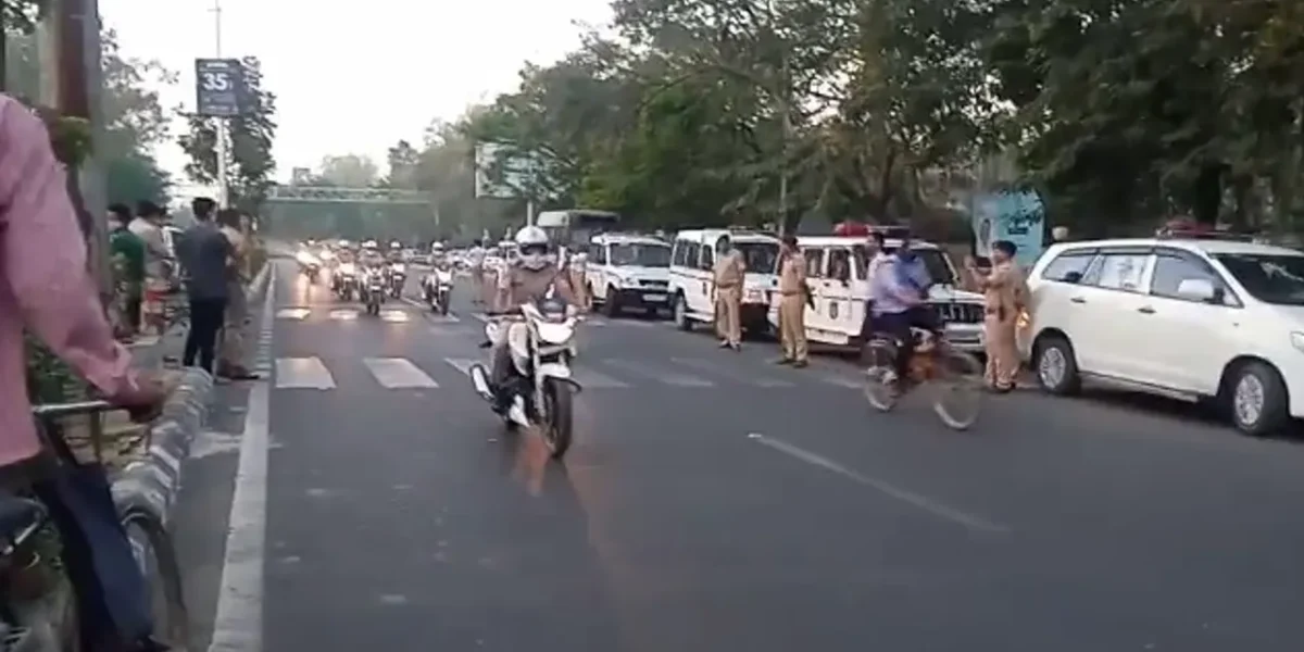 Vadodara police organise a She team cycling rally with message of Fit India and women empowerment