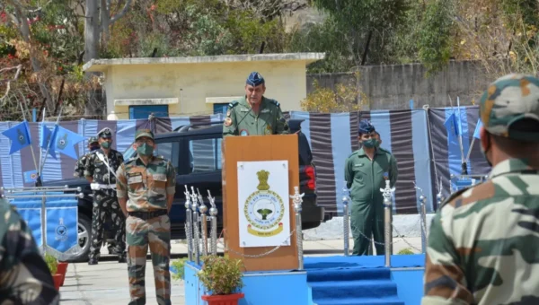 Air Marshal SK Ghotia visits Air Force station at Mount Abu