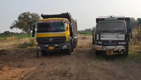 District Mines and Minerals Department uncovered unauthorized and overloaded transport of plain clay minerals as well as unauthorized excavation