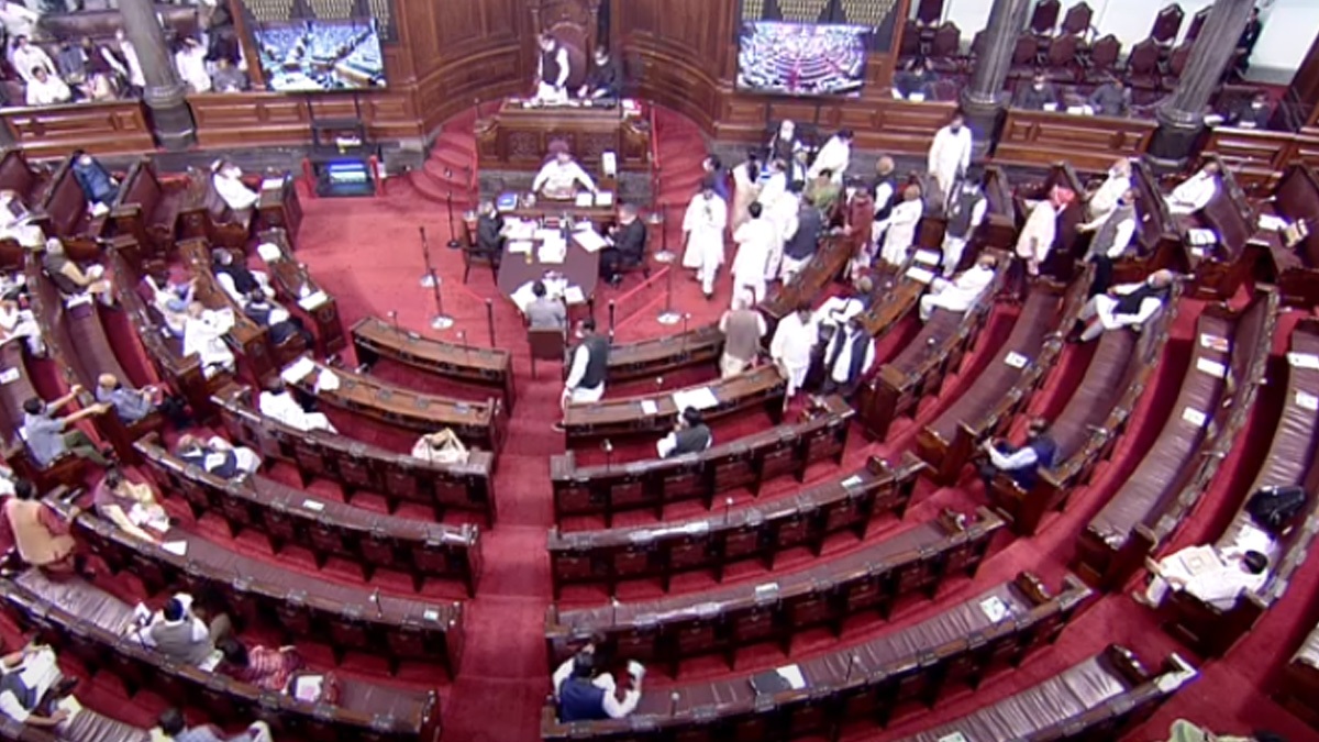 Rajya Sabha adjourned till 1 PM amid protest by Congress MPs over issue of rise in fuel prices