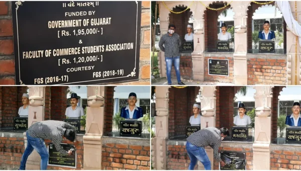 Controversy erupted after MSU UGS removed the sticker pasted on the plaque placed near the martyrs statue