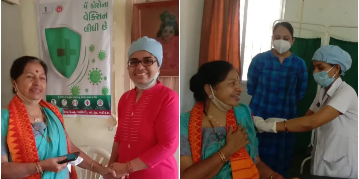 Former Vadodara MP Jayaben Thakkar took corona vaccine