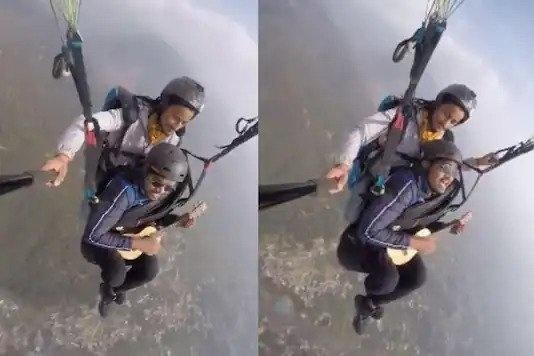 Man sings Maa Tujhe Salaam with Ukulele while paragliding, AR Rehman shares video