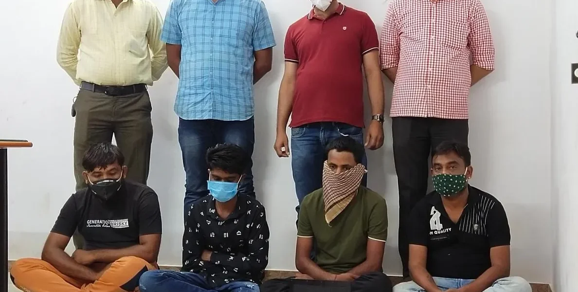 Vadodara rural SOG busted a online cricket betting racket