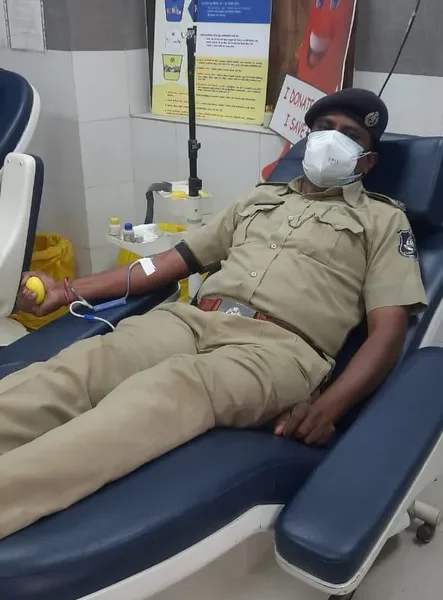 One more city police jawan donated blood plasma useful in the treatment of covid patients