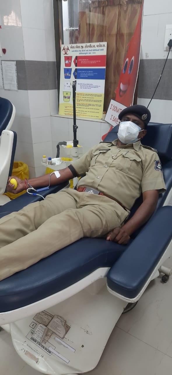 One more city police jawan donated blood plasma useful in the treatment of covid patients
