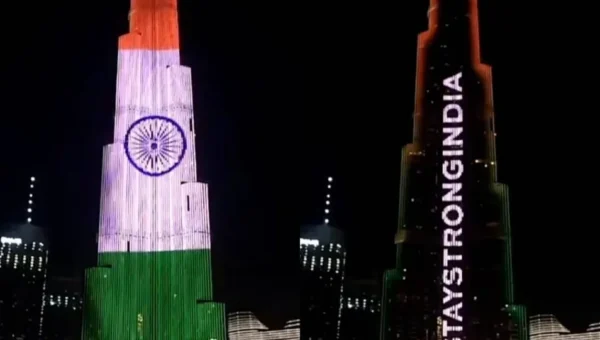 Covid-19: Dubai’s Burj Khalifa supports India with national flag display