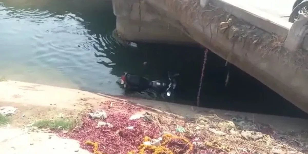 Youth went missing with his motorcycle inside the canal passing near village Sagma at Padra Road
