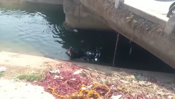 Youth went missing with his motorcycle inside the canal passing near village Sagma at Padra Road