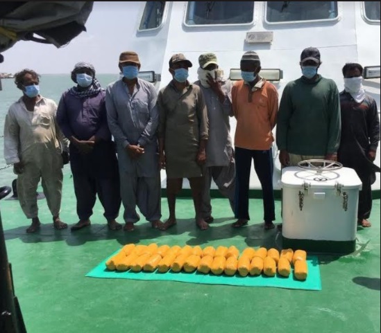 Indian Coast Guard apprehends narcotics from suspected Pak fishing boat