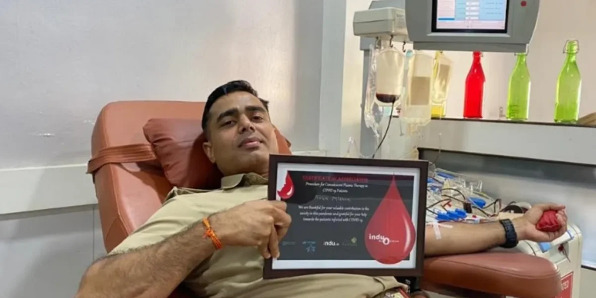 Vadodara police officer Arun Mishra realising motto of true service to people