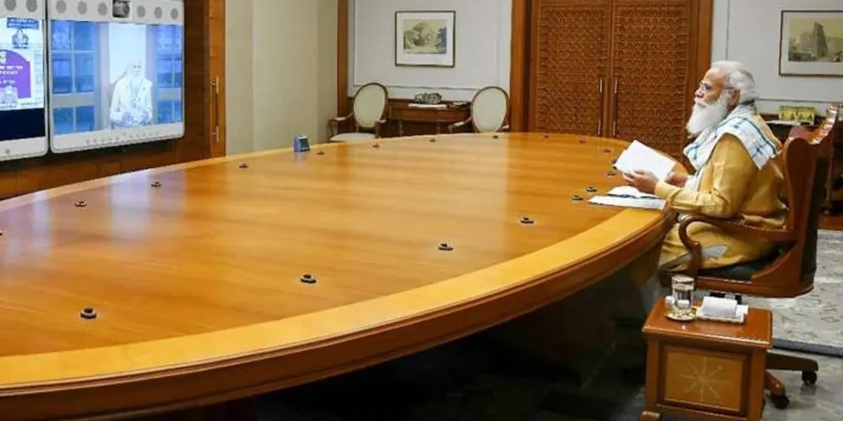 Prime Minister Narendra Modi chairs a meeting on COVID-19 situation in the country
