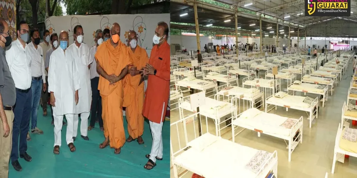 500 bed dedicated covid hospital at BAPS in Vadodara started functioning from Tuesday