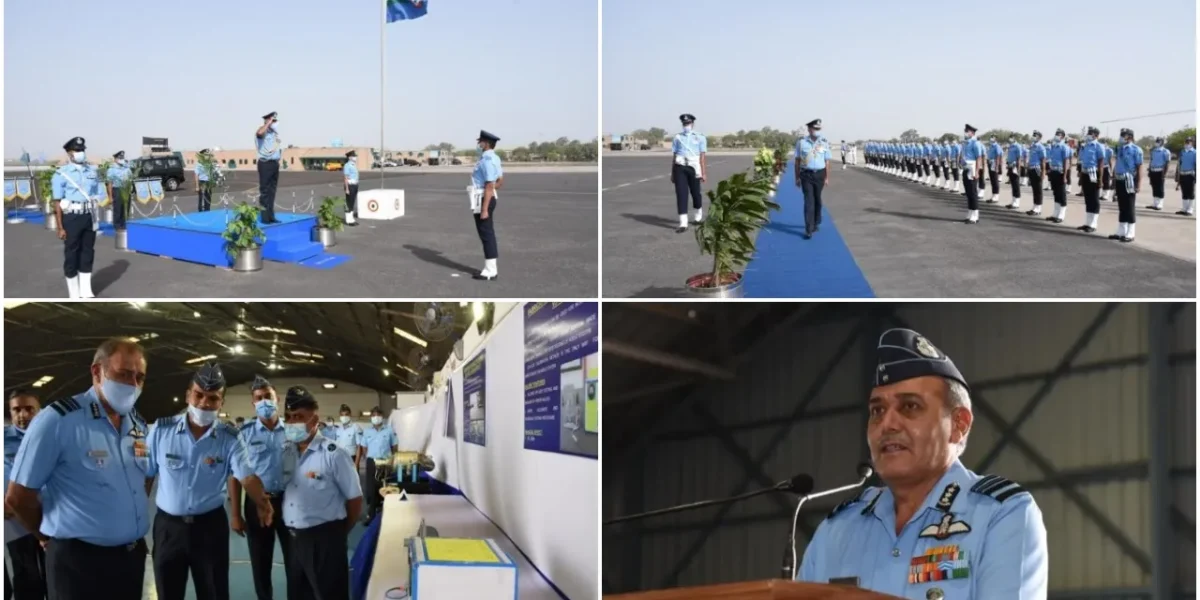 Air Marshal SK Ghotia visited Air Force Station Jamnagar