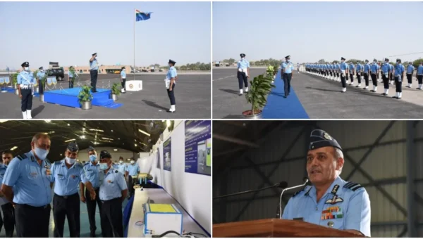 Air Marshal SK Ghotia visited Air Force Station Jamnagar