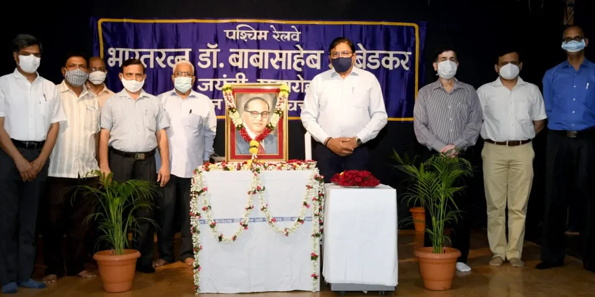 WR observes 130th Birth anniversary of Bharat Ratna Dr. B.R. Ambedkar