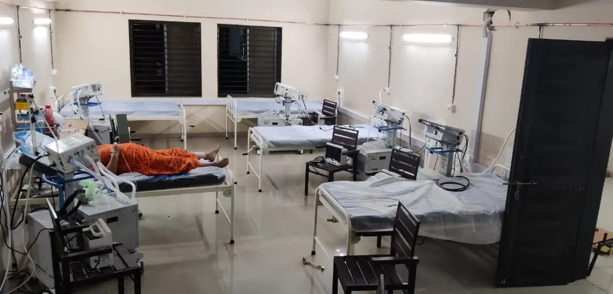 24 hours continuous hard work by administration to increase covid treatment facility
